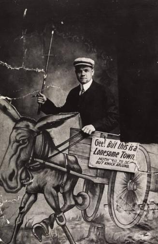 Babe Ruth at Happy Hollow photograph, undated