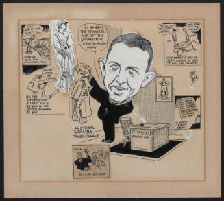 Eddie Collins cartoon, undated