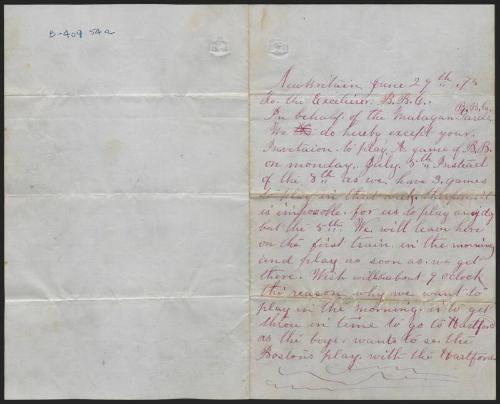 Letter from Thomas Lynch to George Craig, 1875 June 24