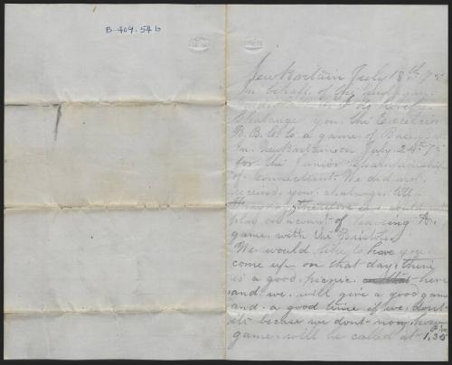 Letter from Thomas Lynch to George Craig, 1875 July 18