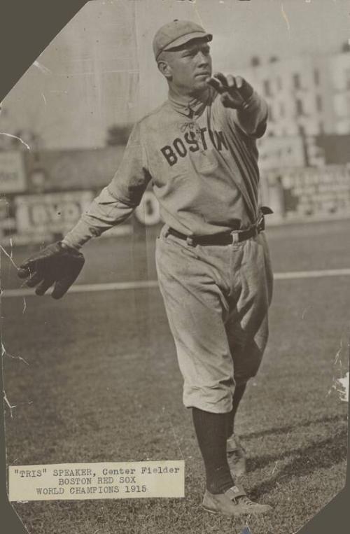 Tris Speaker original print, 1907