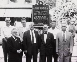 Christy Mathewson Marker photograph, 1956 June 12