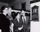 Honus Wagner's Family Viewing Plaque photograph, approximately 1957