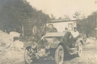 Nap Lajoie Sitting in Car photograph, undated