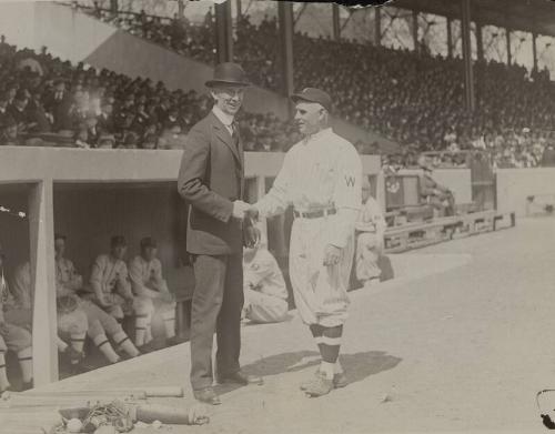 Connie Mack and Clark Griffith photograph, 1919