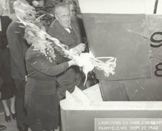 Ford Frick and Blanche McGraw photograph,1943 September 22