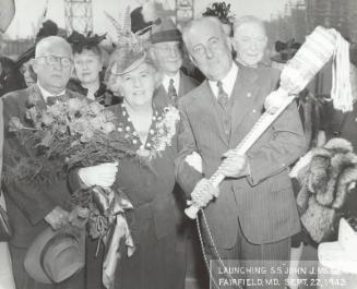 Ford Frick and Blanche McGraw photograph,1943 September 22