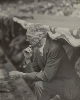 Connie Mack in a Dugout photograph,undated