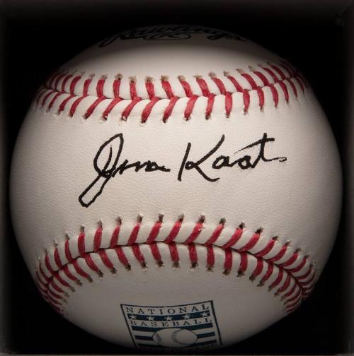 Jim Kaat Autographed ball, 2022 May 10