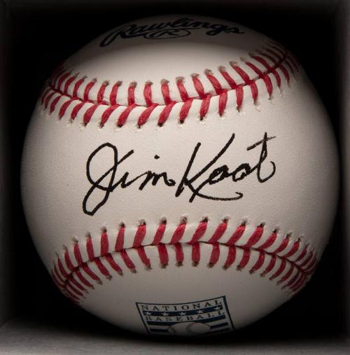 Jim Kaat Autographed ball, 2022 May 10