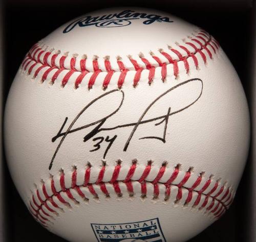 David Ortiz Autographed ball, 2022 May 03