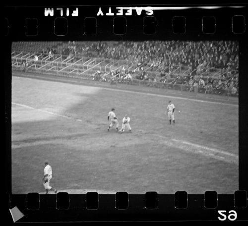 Tex Carleton Pick Off Throw negative, probably 1940