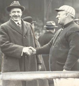 John McGraw and Christy Mathewson photograph