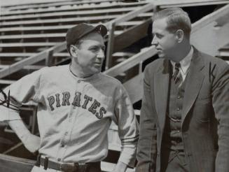 Pie Traynor and Howard Brubaker photograph, between 1934 and 1937