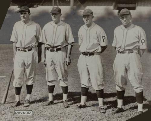 Pie Traynor with Group photograph, probably 1927