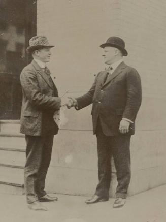 John McGraw and Christy Mathewson photograph, undated