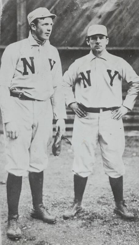 John McGraw and Christy Mathewson photograph, between 1904 and 1905