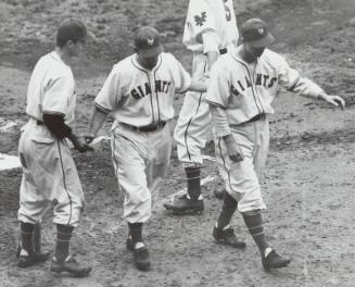 Mel Ott with Other Players photograph, probably 1941