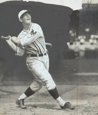 Mel Ott Batting photograph, probably 1929