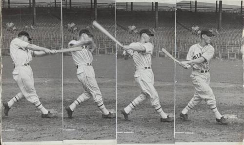 Mel Ott Batting photograph, probably 1935