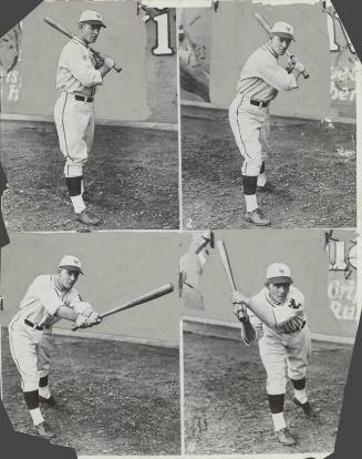 Mel Ott Batting photograph, probably 1928