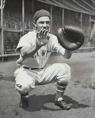 Mel Ott and Carl Hubbell photograph, probably 1933