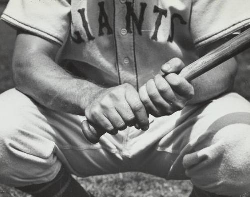 Mel Ott with Women photograph, probably 1947