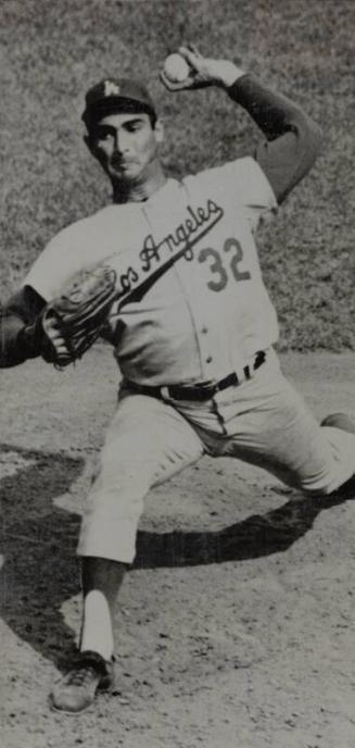 Sandy Koufax Pitching photograph, between 1958 and 1966