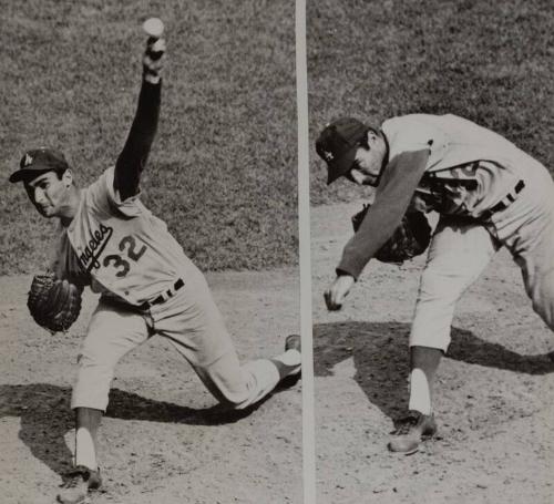 Sandy Koufax Pitching photograph, between 1958 and 1966