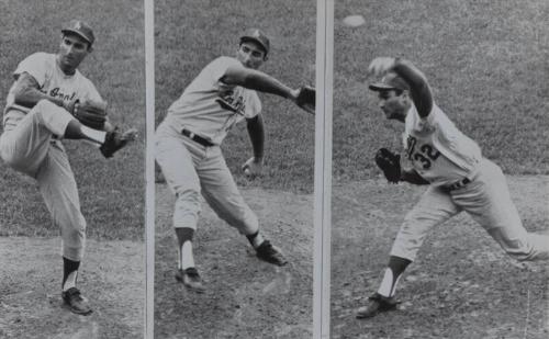 Sandy Koufax Pitching photograph, 1963 July 16