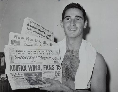 Sandy Koufax photograph, 1963 October 02