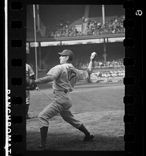 Whit Wyatt Pitching negative, probably 1940