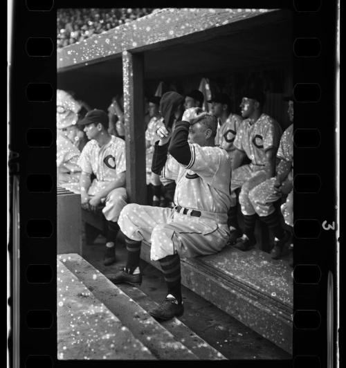 Ossie Vitt Dugout negative, probably 1940