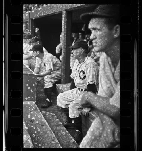 Ossie Vitt Dugout negative, probably 1940