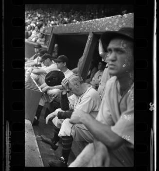 Ossie Vitt Dugout negative, probably 1940