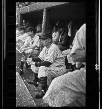 Ossie Vitt Dugout negative, probably 1940