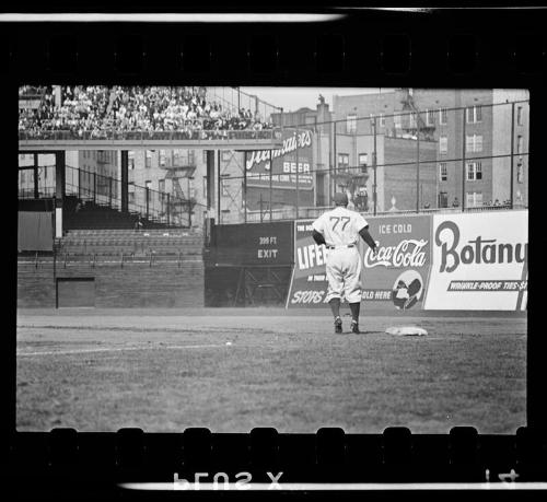 Joe Medwick on Base negative, probably 1940