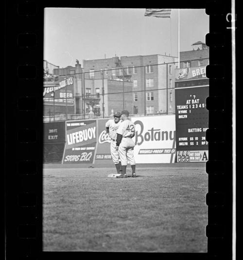 Joe Medwick on Base negative, probably 1940