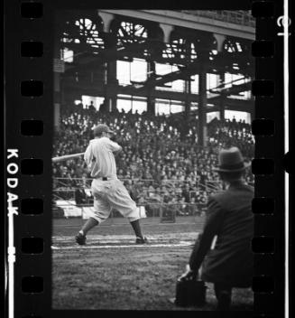 Dolph Camilli at Bat negative, probably 1940