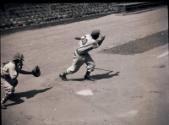 Jackie Robinson Batting negatives, 1945 October