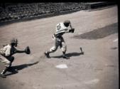 Jackie Robinson Batting negatives, 1945 October