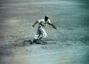 Jackie Robinson Fielding negatives, 1945 October