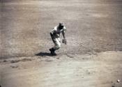 Jackie Robinson Fielding negatives, 1945 October