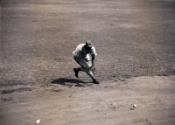 Jackie Robinson Fielding negatives, 1945 October