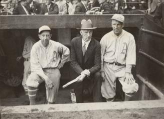 Eddie Collins and Ted Williams photograph, 1950 February 02