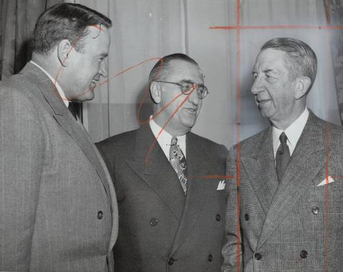 Eddie Collins and Connie Mack photograph, approximately 1929