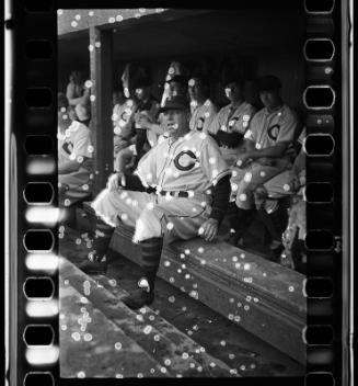 Ossie Vitt Dugout negative, probably 1940