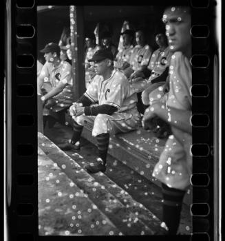 Ossie Vitt Dugout negative, probably 1940