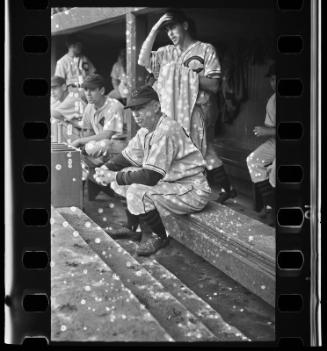 Ossie Vitt Dugout negative, probably 1940