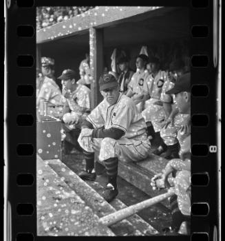 Ossie Vitt Dugout negative, probably 1940